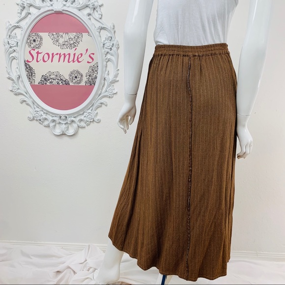 VTG Faith by Celia Forrester / Button Brown Maxi - Picture 5 of 8